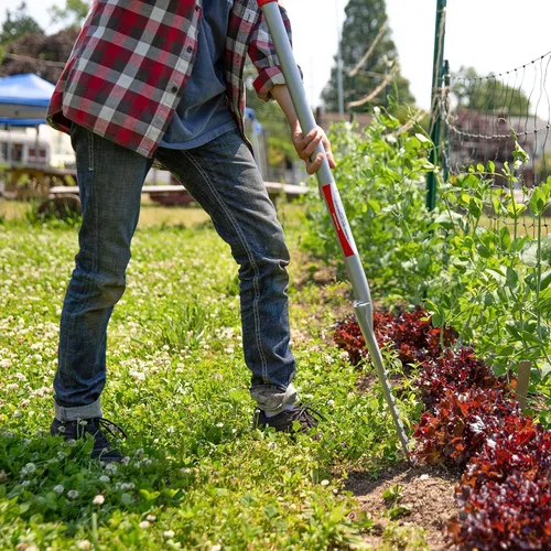 Vista 3 de ROOT ASSASSIN Pala y sierra de jardín de 48" - La original y mejor herramienta de pala de jardinería galardonada, para el jardín, raíces, tocones