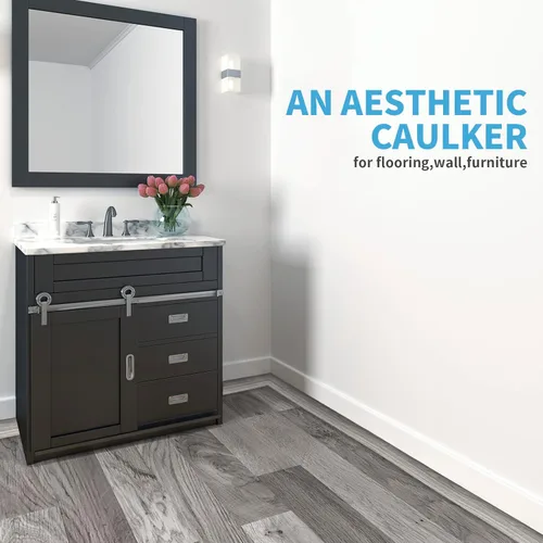 Vista 5 de Art3d Tira de Transición de Piso de Vinilo Autoadhesiva, Tira de Piso Laminado Tira Divisora Plana de Piso para Unir Espacios del Piso, Umbral