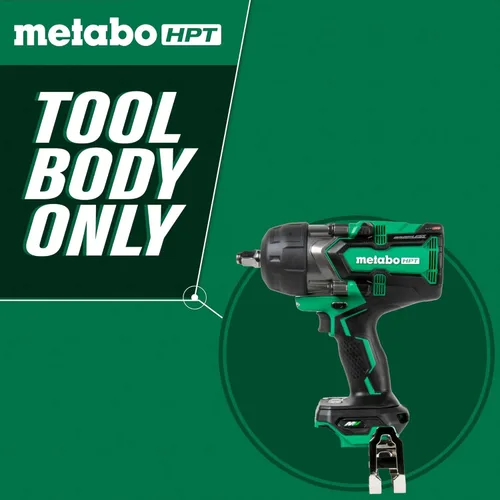 Vista 3 de Metabo HPT Llave de impacto de 1/2 pulgada sin escobillas inalámbrica MultiVolt™ de 36 V, herramienta eléctrica preferida, potente par
