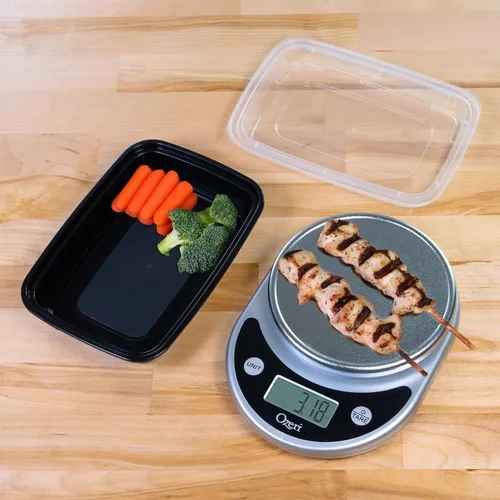 Vista 5 de Freshware Contenedores de preparación de comidas (paquete de 45) recipientes de almacenamiento de alimentos con tapas, caja Bento, apilables, aptos
