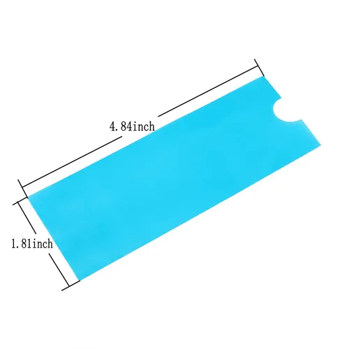 Vista 2 de 200 fundas para bolígrafos, fundas para máquina, impermeables, desechables, color azul, fundas transparentes para bolígrafo