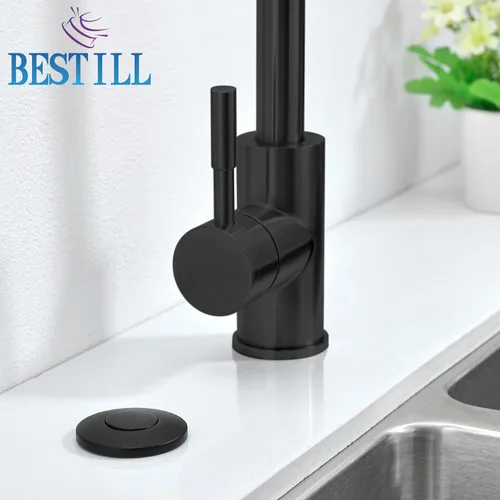 Vista 9 de Kit de interruptor de aire para eliminación de basura BESTILL - Listado UL, botón interruptor de encendido/apagado de 2.95" corto para la parte Negro