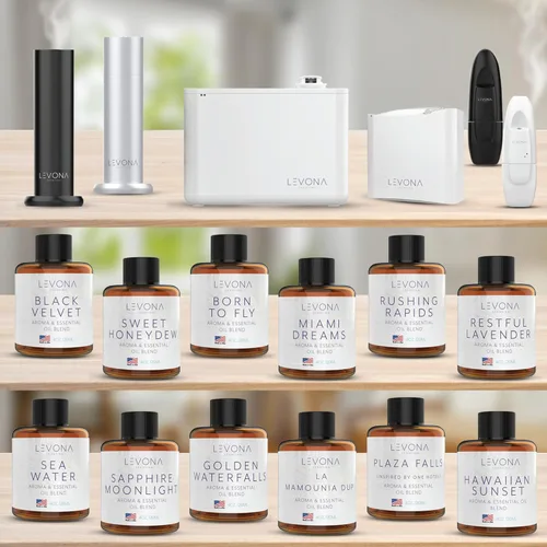Vista 12 de Levona Scent Difusor sin agua: máquina de aire de aroma de lujo para el hogar - Difusor inteligente con enchufe para aceites esenciales - Difusor