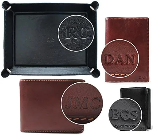 Vista 5 de Tony Perotti Mens Italian Cow Leather Front Pocket Bifold Credit Card Wallet