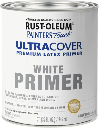 Vista 15 de Rust-Oleum 1922502-2PK Painter's Touch - Pintura de látex, cuarto de galón, azul marino brillante, 32 onzas líquidas (paquete de 2)