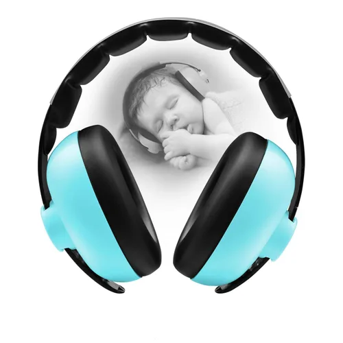 Vista 11 de BBTKCARE Auriculares para bebés - Protección de oídos para bebés Orejeras para bebés Auriculares con cancelación de ruido 3-36 meses - Verde Verde