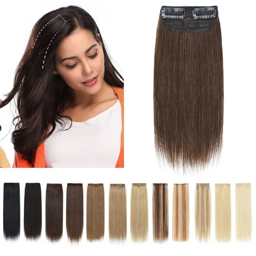 Vista 12 de SEGO 2 piezas de extensiones de cabello cortas con clip, cabello humano de 6 pulgadas, 20 g, extensiones de cabello humano para mujeres con cabello