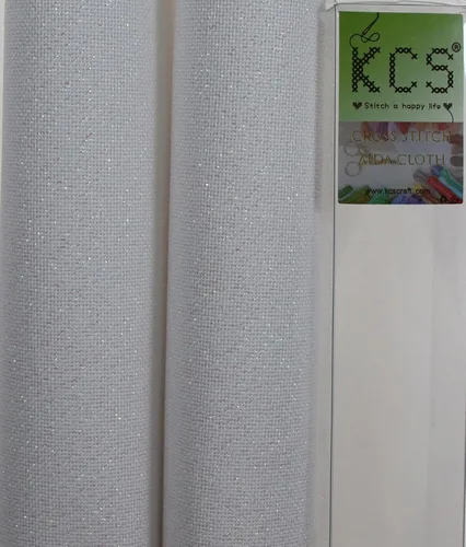 Vista 56 de KCS 2 cajas de tela de costura de algodón para punto de cruz de 15 x 18 pulgadas (blanco antiguo, 11 unidades)