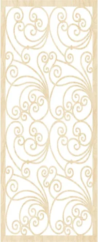 Vista 4 de Ekena Millwork WALW10X25X0250MALBI Marilla Paneles de pared decorativos de madera con calado, 9 3/8 pulgadas de ancho x 24 3/8 pulgadas de alto