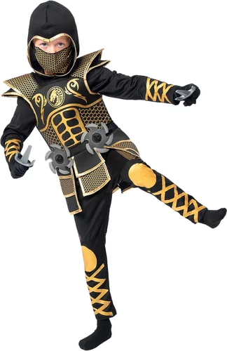 Vista 7 de Spooktacular Creations Disfraz de ninja para niños, disfraz de ninja para Halloween, fiestas de disfraces de ninja