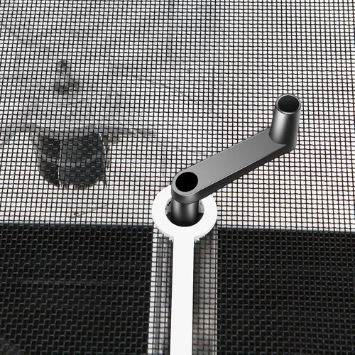Vista 8 de Kit de ventilador reversible Livpow para techo de RV de 12V, 35.6 cm x 35.6 cm, tapa manual de elevación negra