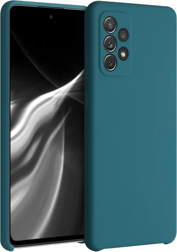 Vista 229 de kwmobile Funda compatible con Samsung Galaxy A50 - Funda de silicona TPU con acabado suave - Arctic Night