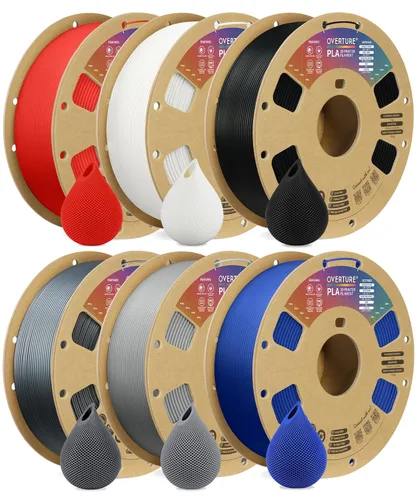 Vista 46 de OVERTURE - Filamento PLA 1/16 pulgadas, consumibles para impresora 3D, carrete de cartón de 2.2 libras, precisión dimensional +/- 0.0008 pulgadas