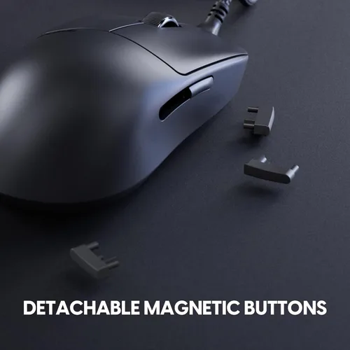 Vista 4 de Pulsar Gaming Gears X2A Ratón con cable para juegos, ultra ligero, interruptor óptico, 26000 DPI, sincronización de movimiento, sensor PAW3395 Blanco