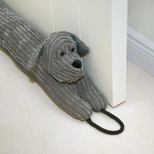 Marwood Tope de Corrientes de Aire Decorativo para Debajo de la Puerta Bloqueador de Viento de 48 Pulgadas para Puerta y Ventana, Tope de Corrientes