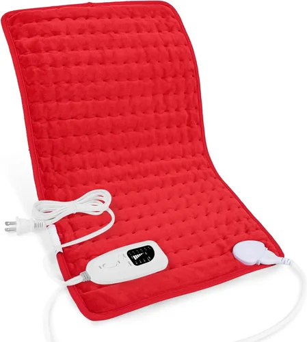 Vista 56 de Deepsoon Almohadilla térmica, almohadillas térmicas eléctricas para espalda, cuello, abdomen, almohadilla térmica húmeda para hombros, rodilla