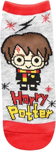 Vista 3 de Harry Potter Dobby Luna Lovegood Hedwig - Calcetines de tobillo para mujer, 5 unidades, talla 4-10