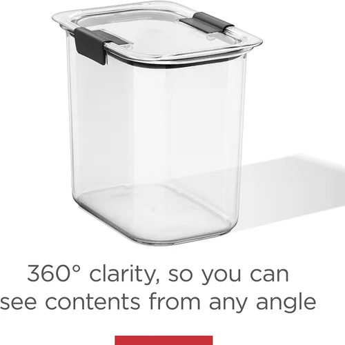 Vista 6 de Rubbermaid Brilliance - Recipientes de almacenamiento de alimentos, juego de 4 (8 piezas), sin BPA, transparentes, herméticos
