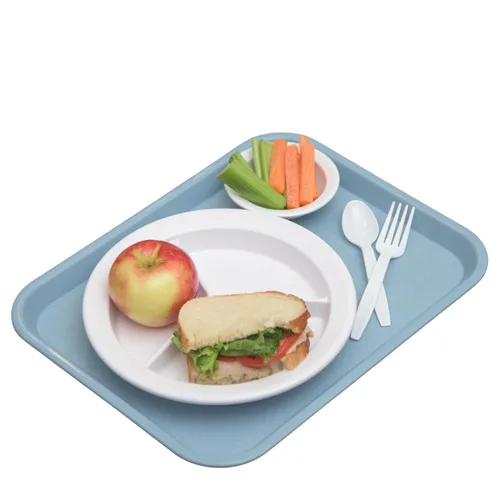 Vista 11 de Carlisle FoodService Products CT101469 Cafe Bandeja de plástico estándar para cafetería/comida rápida, certificado NSF, libre de BPA, 14 pulgadas