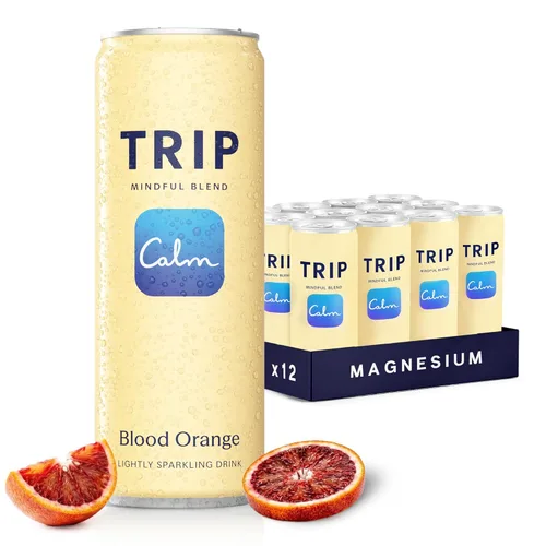 Vista 16 de TRIP Bebida adaptógena ligeramente espumosa, bebida sin alcohol con magnesio, Ashwagandha, melena de león y L teanina, sin azúcar añadido, vegano