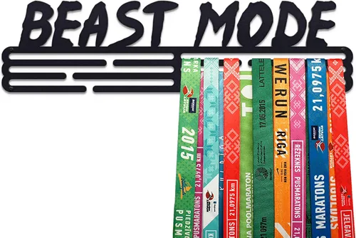 Vista 9 de Soporte de medalla de modo bestia Soporte de suspensión de medallas de acero Estante de exhibición