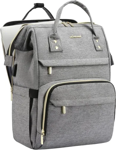 Vista 31 de Mochila para laptop LOVEVOOK para mujer, Negro, Mochilas Daypack