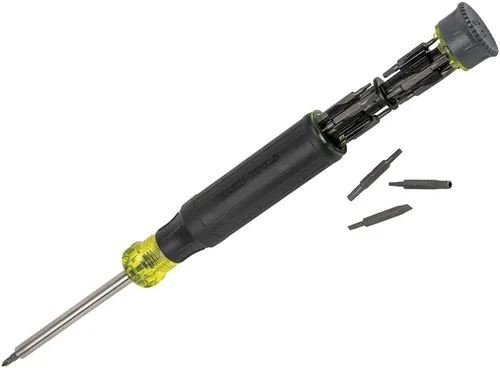 Vista 8 de Klein Tools 80209 Precision Multi-Bit Screwdriver Set, 31-Piece, Cushion Grip Handle, Bits for Apple Product Repair, Phillips, Slotted, Hex, and