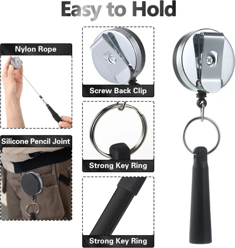 Vista 4 de Hohean 14 Lápices de Carpintero, 7 Pulgadas Octagonales Planos Duros Negros para Carpintería Construcción Lápices Resistentes con Sacapuntas