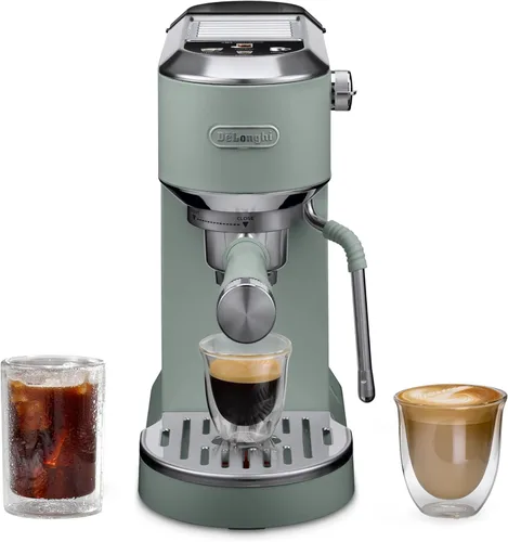 Vista 13 de De'Longhi Dedica Duo Máquina de Espresso Compacta - Cafetera de Preparación en Frío con Varilla Espumadora de Leche - para Espresso, Café Caliente