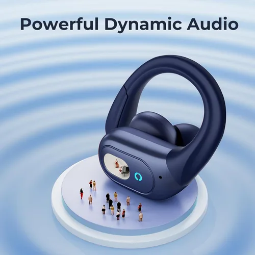 Vista 2 de occiam Auriculares con cancelación activa de ruido, auriculares inalámbricos Bluetooth, reproducción de 90 horas, auriculares estéreo con micrófono
