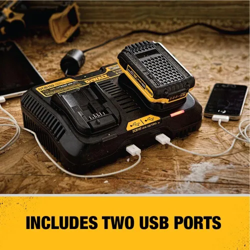 Vista 7 de DEWALT DCB102 estación de carga de 12V
