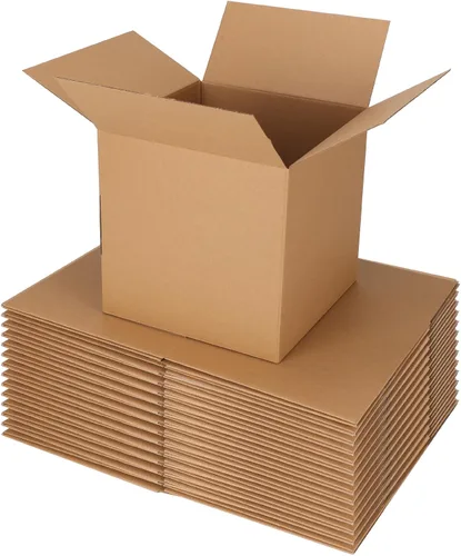 Vista 16 de Cajas de envío ZBEIVAN, 4x4x4 pulgadas de cartón corrugado, cajas pequeñas de embalaje Kraft para mudanzas y envíos, paquete de 6