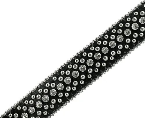 Vista 4 de 35116 50116 - Cinturones de mujer con diamantes de imitación, cinturón de cuero con diseño de vaquera occidental
