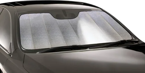 Vista 7 de Intro-Tech Automotive FD-96 - Parasol de parabrisas de ajuste personalizado para modelos Ford F-150, color plateado
