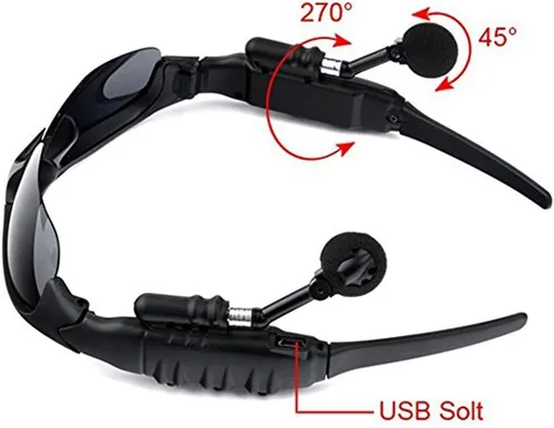 Vista 7 de LEADEN Lentes polarizadas Bluetooth MP3 inalámbricas con lentes de sol musicales V4.1 Auriculares estéreo manos libres para iPhone, Samsung