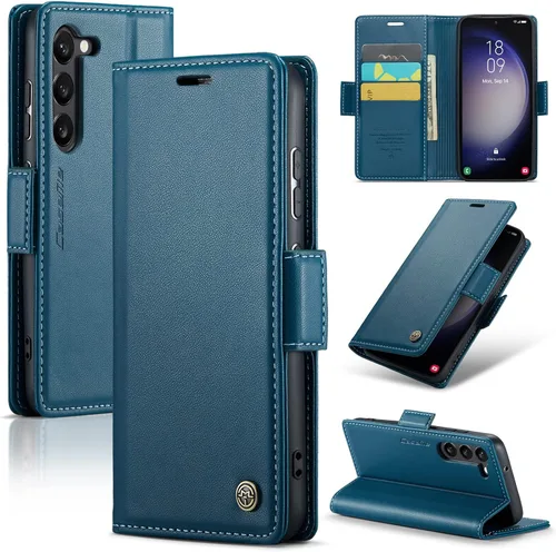 Vista 13 de SINIANL Funda tipo cartera para Samsung Galaxy S23 con bloqueo RFID, funda para Samsung S23 para mujeres y hombres con tarjetero con cierre