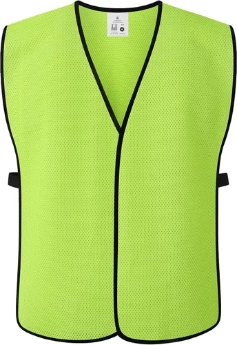 Vista 19 de Chaleco de seguridad reflectante para hombres y mujeres, chaleco de construcción que cumple con el estándar ANSI/ISEA