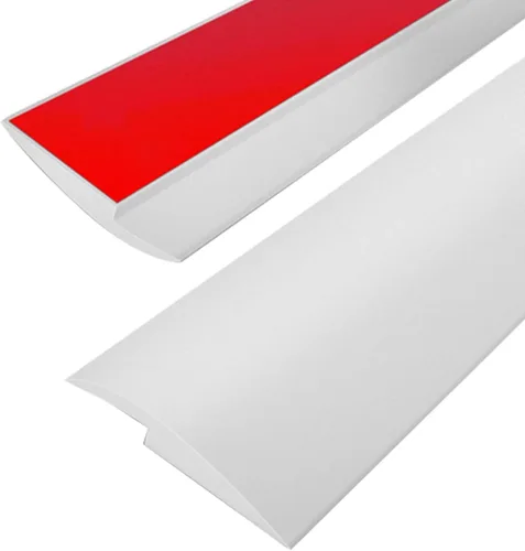 Vista 8 de Tira de transición autoadhesiva para umbral de alfombra a madera, cubierta protectora de borde de suelo ligera, para transiciones con diferencias