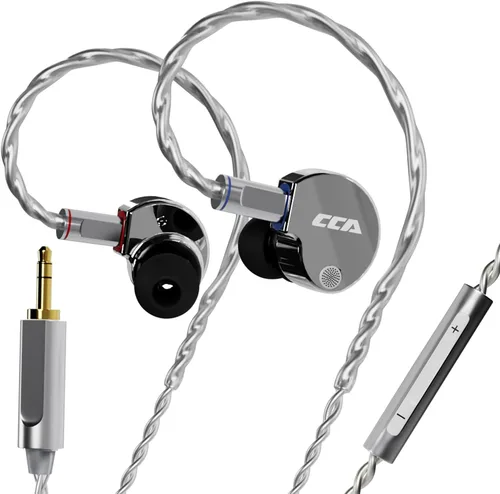 Vista 10 de CCA Phoenix Auriculares de Monitoreo Intrauditivos – Controlador Dinámico de Doble Imán IEM con Sonido Claro HiFi y Graves Profundos, Auriculares