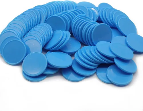 Vista 20 de juego de 100 fichas de aprendizaje de plástico opaco, minipóquer, fichas de juego, con caja de almacenamiento (negro, 2,54 cm)