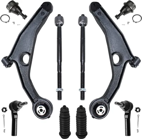 Vista 739 de Detroit Axle - Kit de suspensión delantera de 10 piezas para Hyundai Accent 2006-2011, 2 brazos de control inferiores, 4 barras de acoplamiento