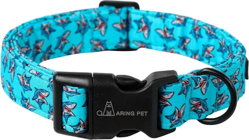 Vista 117 de Aring Pet Collar de algodón, ligero y ajustable, con hebilla de liberación rápida para perros pequeños, medianos y grandes, para cachorros, XS