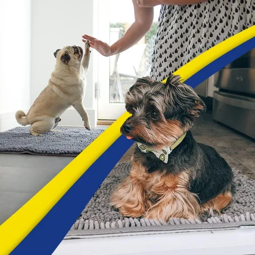 Vista 91 de Muddy Mat Tapete súper absorbente para interiores, de microfibra de secado rápido, antideslizante, para puerta principal, lavable a máquina