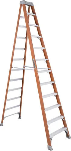 Vista 7 de Escalera Louisville de Fibra de Vidrio de 6 Pies, Capacidad de Carga de 300 Libras, Tipo IA, FS1506