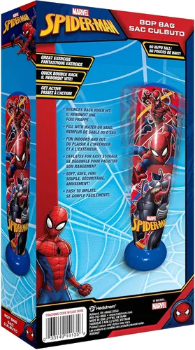 Vista 5 de Marvel Spider Man Bolsa Bop de 60", Roja