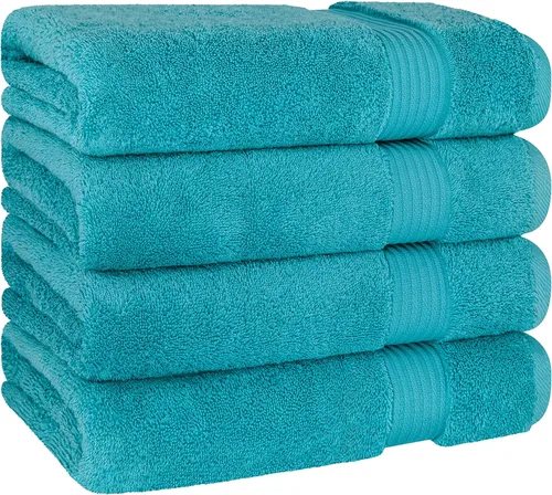 Vista 110 de Cotton Paradise 100% Cotton Turkish Washcloth Set for Bathroom, 4 Piece Soft Absorbent Small Hand Face Towels Wash Rags, Lilac