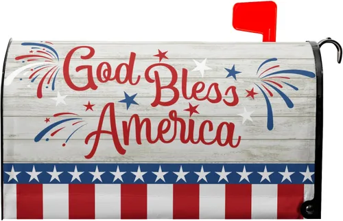 Vista 47 de Fundas magnéticas para buzón de hojas de eucalipto de primavera, tamaño estándar de 21 x 18 pulgadas, hojas verdes, decoración de buzón