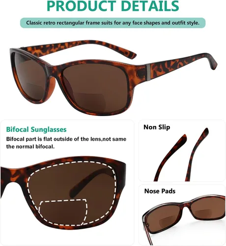 Vista 4 de Eyekepper Gafas de sol bifocales bifocales para lectores de sol bifocales