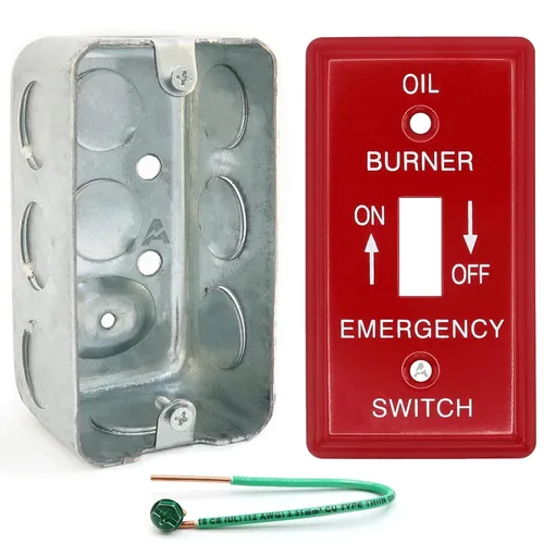 Vista 10 de (Paquete de caja y cubierta) Caja eléctrica utilitaria de 4x2 pulgadas, caja de tomacorriente, cubierta para interruptor de palanca, construcción