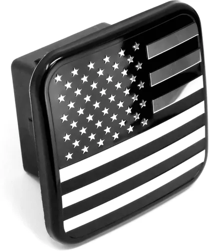Vista 11 de eVerHITCH - Cubierta con bandera de EE. UU de metal negro que se adapta al receptor/enganche de 2 pulgadas de remolque